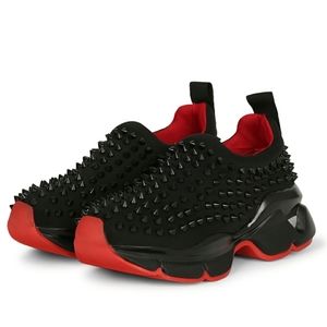 🖤Blk Spiky Stud Slip On Sneaker